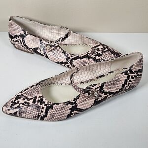 1901 Snakeskin Mary Jane Flats 10